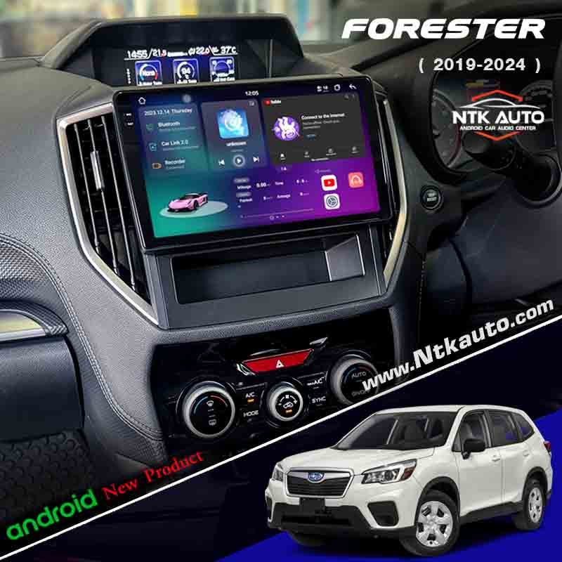 จอแอนดรอย Subaru Forester  โฉมปี 2019-2024   IPS HD ภาพชัดทุกมุมมอง จอกระจกกันรอย 2.5d Glass 