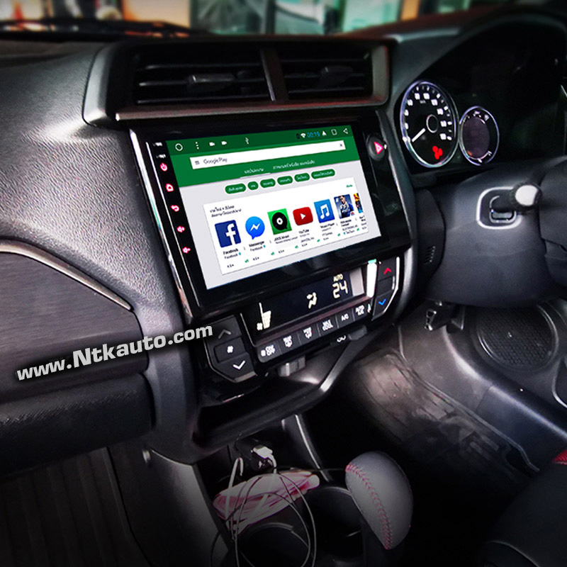 จอ Android ตรงรุ่น Honda BR-V หน้าจอใหญ่ 9 นิ้ว  จอ IPS HD กระจกกันรอย 2.5D Glass 