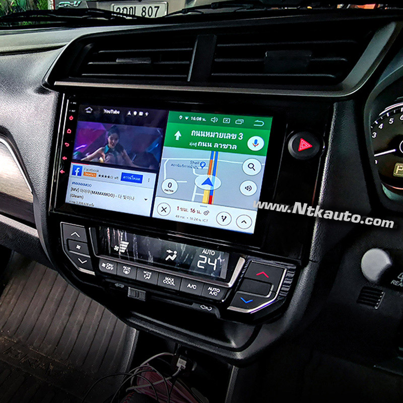 จอ Android ตรงรุ่น Honda BR-V หน้าจอใหญ่ 9 นิ้ว  จอ IPS HD กระจกกันรอย 2.5D Glass 