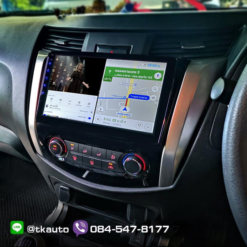 จอ Android ตรงรุ่น Nissan Navara NP300  หน้าจอ 10.1 นิ้ว จอ IPS HD กระจกกันรอย 2.5D Glass