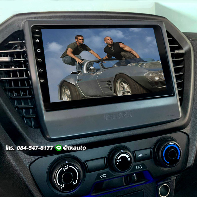 จอ Android ตรงรุ่น isuzu D-max 2020  หน้าจอ 9 นิ้ว จอ IPS HD กระจกกันรอย 2.5D Glass