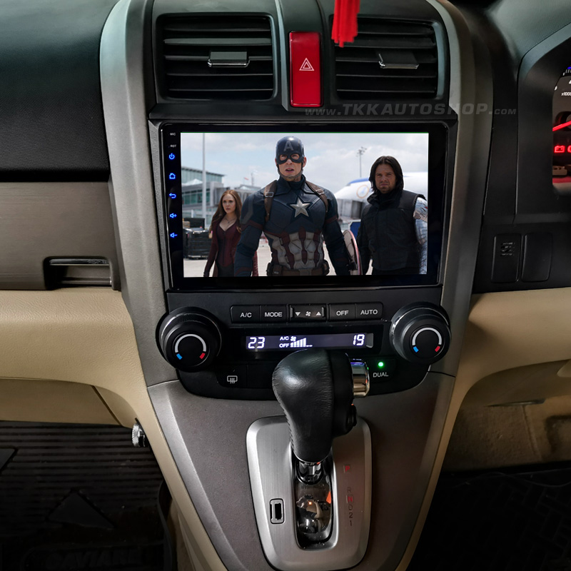 จอ Android ตรงรุ่น Honda CR-V G3 หน้าจอ 9 นิ้ว  จอ IPS HD กระจกกันรอย 2.5D Glass 